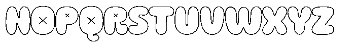 Slombe Outline Regular Font UPPERCASE
