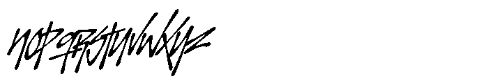 Slopdogz Italic Font LOWERCASE