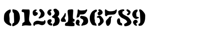 Sloppy Stencil Regular JNL Font OTHER CHARS