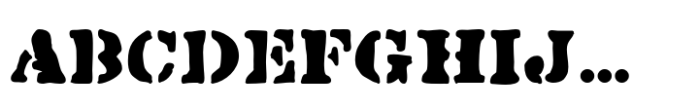 Sloppy Stencil Regular JNL Font UPPERCASE
