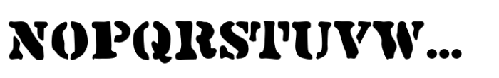Sloppy Stencil Regular JNL Font UPPERCASE