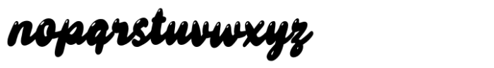 Slow Bolo Bubble Oblique Font LOWERCASE