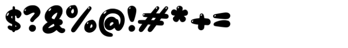 Slow Bolo Bubble Font OTHER CHARS