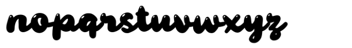 Slow Bolo Bubble Font LOWERCASE