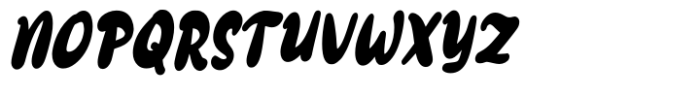 Slow Bolo Oblique Font UPPERCASE