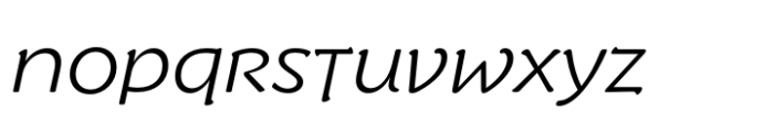 Slowglass Alt Italic Font LOWERCASE