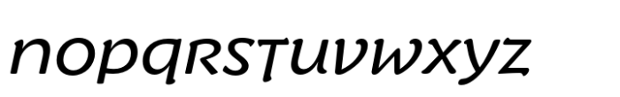 Slowglass Alt Medium Italic Font LOWERCASE