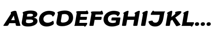 Slowglass Black Italic Font UPPERCASE