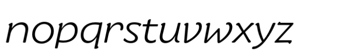 Slowglass Text Italic Font LOWERCASE