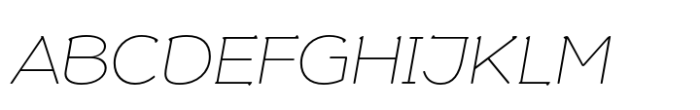 Slowglass Text Thin Italic Font UPPERCASE