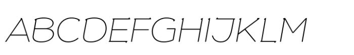 Slowglass Thin Italic Font UPPERCASE