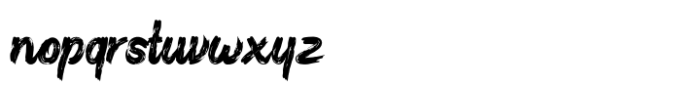Sludgy Brush Font LOWERCASE