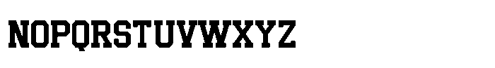 Slugger Union Serif Font LOWERCASE