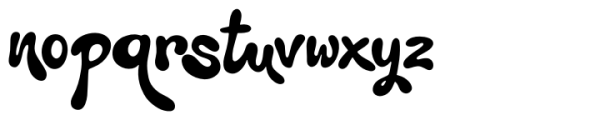 Slushy Delight Regular Font LOWERCASE
