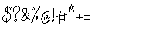 Slushy Nostalgic Regular Font OTHER CHARS