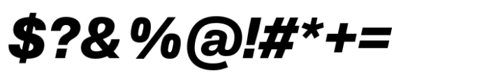 Slussen Black Italic Font OTHER CHARS