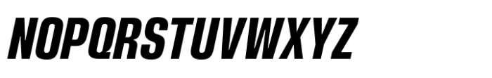 Slussen Compressed Black Italic Font UPPERCASE