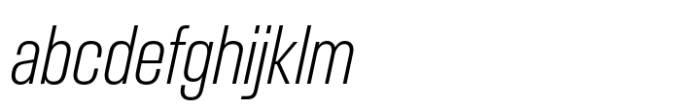 Slussen Compressed Extralight Italic FONT