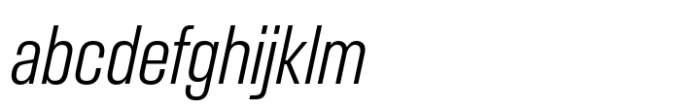 Slussen Compressed Light Italic FONT