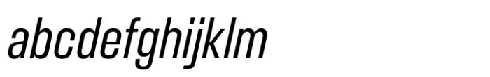 Slussen Compressed Regular Italic FONT