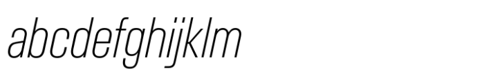 Slussen Compressed Thin Italic FONT