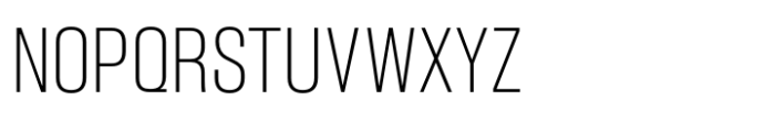 Slussen Compressed Thin Font UPPERCASE