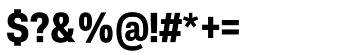 Slussen Condensed Black Font OTHER CHARS