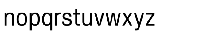 Slussen Condensed Regular Font LOWERCASE