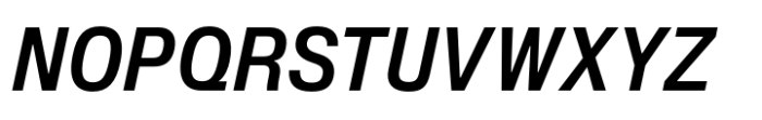 Slussen Condensed Semibold Italic Font UPPERCASE