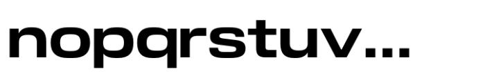 Slussen Expanded Bold Font LOWERCASE