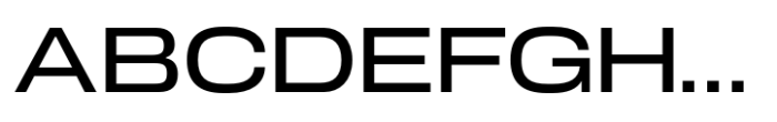 Slussen Expanded Medium Font UPPERCASE