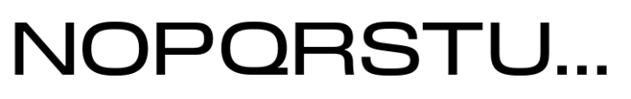 Slussen Expanded Medium Font UPPERCASE