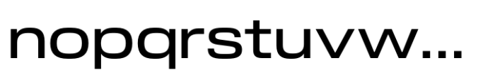 Slussen Expanded Medium Font LOWERCASE