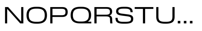 Slussen Expanded Regular Font UPPERCASE