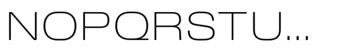 Slussen Expanded Thin Font UPPERCASE