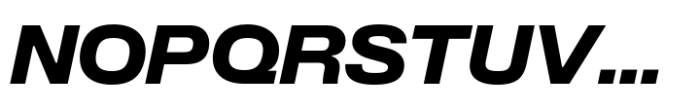 Slussen Extended Black Italic Font UPPERCASE