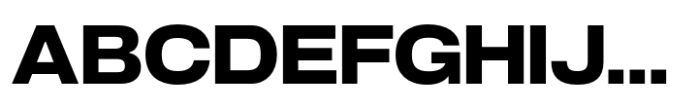 Slussen Extended Black Font UPPERCASE