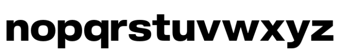 Slussen Extended Black Font LOWERCASE
