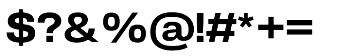 Slussen Extended Bold Font OTHER CHARS