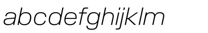 Slussen Extended Extralight Italic FONT