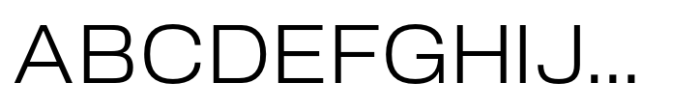 Slussen Extended Light Font UPPERCASE