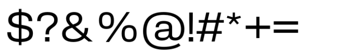 Slussen Extended Regular Font OTHER CHARS