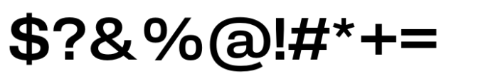 Slussen Extended Semibold Font OTHER CHARS