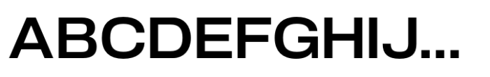 Slussen Extended Semibold Font UPPERCASE