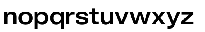 Slussen Extended Semibold Font LOWERCASE