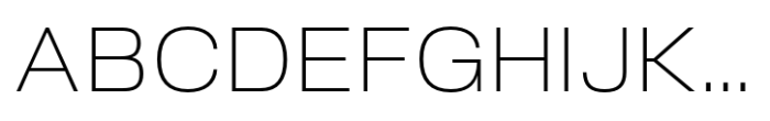 Slussen Extended Thin Font UPPERCASE