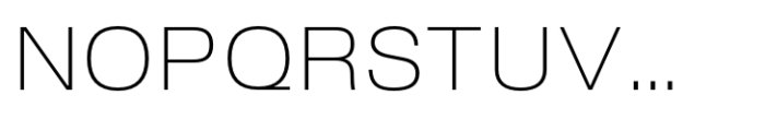 Slussen Extended Thin Font UPPERCASE