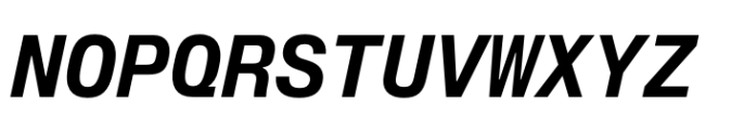 Slussen Mono Bold Italic Font UPPERCASE