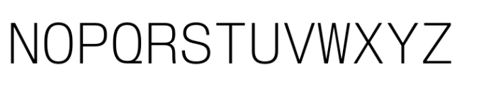 Slussen Mono Extralight Font UPPERCASE