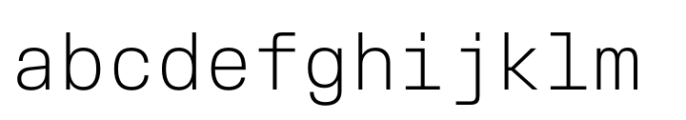 Slussen Mono Extralight FONT